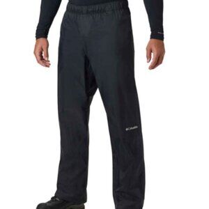 COLUMBIA Rebel Roamer Black Rain Pants Adjustable Waist Men Size XXL